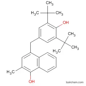 Molecular Structure of 140667-88-5 (1-Naphthalenol,
4-[[3,5-bis(1,1-dimethylethyl)-4-hydroxyphenyl]methyl]-2-methyl-)