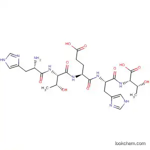Molecular Structure of 140675-12-3 (L-Threonine, N-[N-[N-(N-L-histidyl-L-threonyl)-L-a-glutamyl]-L-histidyl]-)
