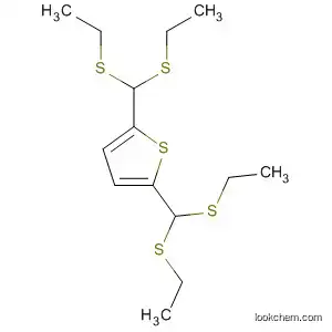 Molecular Structure of 140680-76-8 (Thiophene, 2,5-bis[bis(ethylthio)methyl]-)