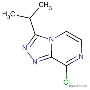 Molecular Structure of 140910-91-4 (1,2,4-Triazolo[4,3-a]pyrazine, 8-chloro-3-(1-methylethyl)-)