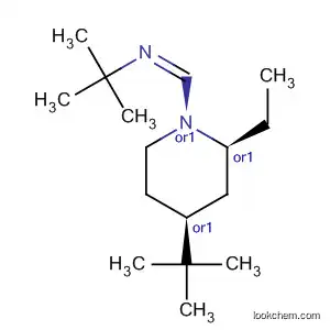 Piperidine,
4-(1,1-dimethylethyl)-1-[[(1,1-dimethylethyl)imino]methyl]-2-ethyl-, cis-