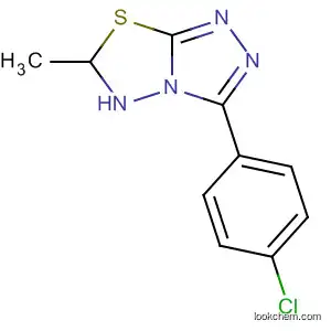 Molecular Structure of 141075-94-7 (1,2,4-Triazolo[3,4-b][1,3,4]thiadiazole,
3-(4-chlorophenyl)-5,6-dihydro-6-methyl-)
