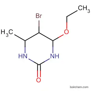 Molecular Structure of 141076-68-8 (2(1H)-Pyrimidinone, 5-bromo-4-ethoxytetrahydro-6-methyl-)