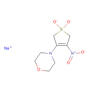 Molecular Structure of 141095-97-8 (Morpholine, 4-(2,5-dihydro-1,1-dioxido-4-nitro-3-thienyl)-, ion(1-),
sodium)