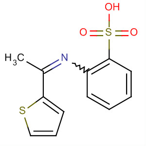 Molecular Structure of 141096-81-3 (Benzenesulfonic acid, 2-[[1-(2-thienyl)ethylidene]amino]-)