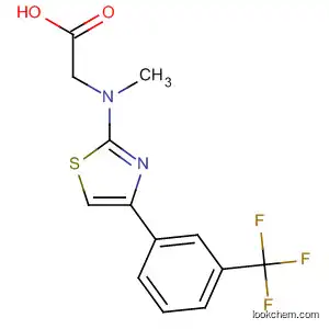 Molecular Structure of 141115-05-1 (Glycine, N-methyl-N-[4-[3-(trifluoromethyl)phenyl]-2-thiazolyl]-)