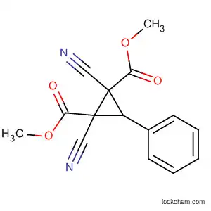 Molecular Structure of 141196-79-4 (1,2-Cyclopropanedicarboxylic acid, 1,2-dicyano-3-phenyl-, dimethyl
ester)