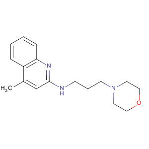 Molecular Structure of 141268-05-5 (2-Quinolinamine, 4-methyl-N-[3-(4-morpholinyl)propyl]-)