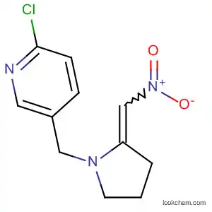 Molecular Structure of 141364-94-5 (Pyridine, 2-chloro-5-[[2-(nitromethylene)-1-pyrrolidinyl]methyl]-)