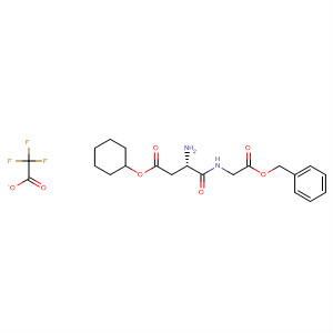 Molecular Structure of 141519-89-3 (Glycine, N-L-a-aspartyl-, 4-cyclohexyl 1-(phenylmethyl) ester,
mono(trifluoroacetate))