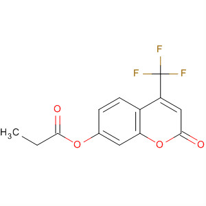Molecular Structure of 141573-63-9 (2H-1-Benzopyran-2-one, 7-(1-oxopropoxy)-4-(trifluoromethyl)-)