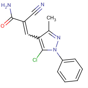 Molecular Structure of 146254-71-9 (2-Propenamide,
3-(5-chloro-3-methyl-1-phenyl-1H-pyrazol-4-yl)-2-cyano-)