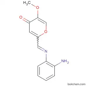 Molecular Structure of 154150-81-9 (4H-Pyran-4-one, 2-[[(2-aminophenyl)imino]methyl]-5-methoxy-)