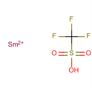 Molecular Structure of 156497-85-7 (Methanesulfonic acid, trifluoro-, samarium(2+) salt)