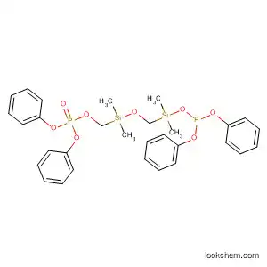Molecular Structure of 167274-53-5 (Phosphoric acid,
[[[[(diphenoxyphosphinyl)oxy]dimethylsilyl]methoxy]dimethylsilyl]methyl
diphenyl ester)