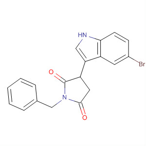 Molecular Structure of 167303-74-4 (2,5-Pyrrolidinedione, 3-(5-bromo-1H-indol-3-yl)-1-(phenylmethyl)-)