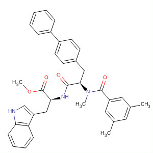 L-Tryptophan,  N-[3-[1,1'-biphenyl]-4-yl-N-(3,5-dimethylbenzoyl)-N-methyl-D-alanyl]-,  methyl ester