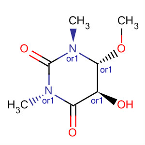 2,4(1H,3H)-Pyrimidinedione,  dihydro-5-hydroxy-6-methoxy-1,3-dimethyl-, trans-