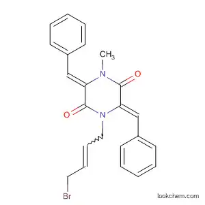 2,5-Piperazinedione,
1-(4-bromo-2-butenyl)-4-methyl-3,6-bis(phenylmethylene)-, (3Z,6Z)-