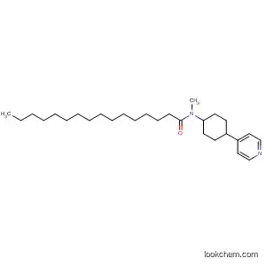 Hexadecanamide, N-methyl-N-[4-(4-pyridinyl)cyclohexyl]-, trans-