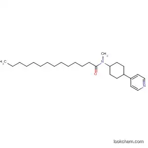 Tetradecanamide, N-methyl-N-[4-(4-pyridinyl)cyclohexyl]-, trans-