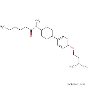 Hexanamide,
N-[4-[4-[2-(dimethylamino)ethoxy]phenyl]cyclohexyl]-N-methyl-, trans-