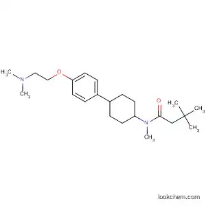 Butanamide,
N-[4-[4-[2-(dimethylamino)ethoxy]phenyl]cyclohexyl]-N,3,3-trimethyl-,
trans-