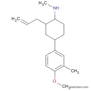 Molecular Structure of 178542-33-1 (Cyclohexanamine,
4-(4-methoxy-3-methylphenyl)-N-methyl-2-(2-propenyl)-)