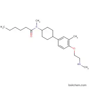 Hexanamide,
N-methyl-N-[4-[3-methyl-4-[2-(methylamino)ethoxy]phenyl]cyclohexyl]-,
trans-