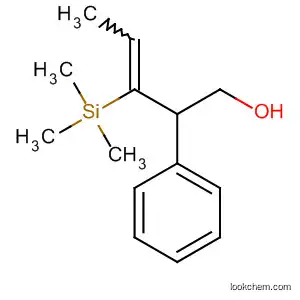 Molecular Structure of 180069-94-7 (Benzeneethanol, a-[1-(trimethylsilyl)-1-propenyl]-, (E)-)
