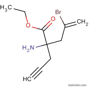 Molecular Structure of 180608-94-0 (4-Pentenoic acid, 2-amino-4-bromo-2-(2-propynyl)-, ethyl ester)