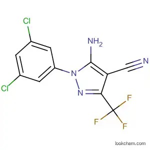 Molecular Structure of 182923-73-5 (1H-Pyrazole-4-carbonitrile,
5-amino-1-(3,5-dichlorophenyl)-3-(trifluoromethyl)-)