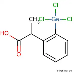 Molecular Structure of 21187-27-9 (Benzenepropanoic acid, b-(trichlorogermyl)-)