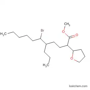 Molecular Structure of 49775-81-7 (2-Furanoctanoic acid, 5-(1-bromohexyl)tetrahydro-, methyl ester)