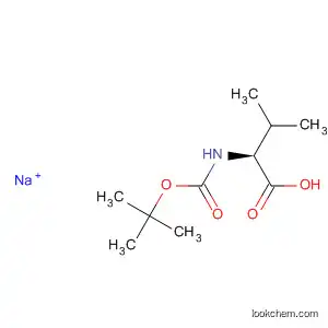 Molecular Structure of 51499-98-0 (L-Valine, N-[(1,1-dimethylethoxy)carbonyl]-, monosodium salt)