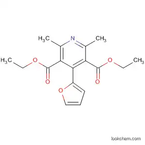 Molecular Structure of 70298-15-6 (3,5-Pyridinedicarboxylic acid, 4-(2-furanyl)-2,6-dimethyl-, diethyl ester)