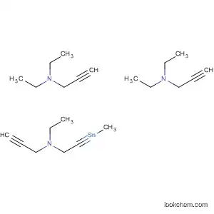 Molecular Structure of 70760-46-2 (2-Propyn-1-amine, 3,3',3''-(methylstannylidyne)tris[N,N-diethyl-)