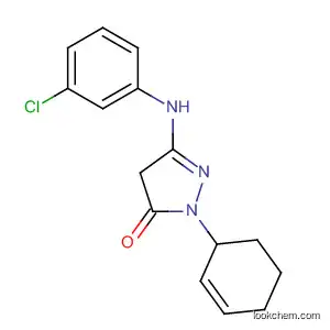 Molecular Structure of 7337-01-1 (3H-Pyrazol-3-one, 5-[(3-chlorophenyl)amino]-2,4-dihydro-2-phenyl-)