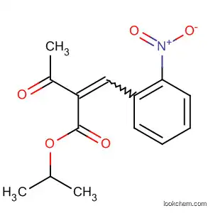 Molecular Structure of 80880-60-0 (Butanoic acid, 2-[(2-nitrophenyl)methylene]-3-oxo-, 1-methylethyl ester)