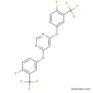 Molecular Structure of 156592-06-2 (Pyrimidine, 4,6-bis[4-fluoro-3-(trifluoromethyl)phenoxy]-)