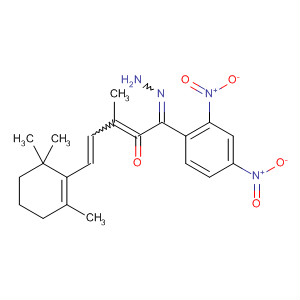 Molecular Structure of 1686-81-3 (2,4-Pentadienal, 3-methyl-5-(2,6,6-trimethyl-1-cyclohexen-1-yl)-,
(2,4-dinitrophenyl)hydrazone)