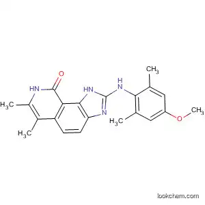 Molecular Structure of 333457-70-8 (9H-Imidazo[4,5-h]isoquinolin-9-one,
1,8-dihydro-2-[(4-methoxy-2,6-dimethylphenyl)amino]-6,7-dimethyl-)