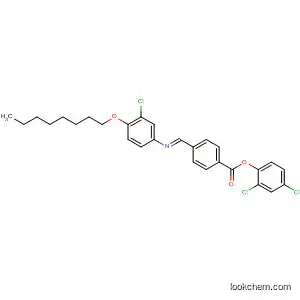Molecular Structure of 391201-31-3 (Benzoic acid, 4-[(E)-[[3-chloro-4-(octyloxy)phenyl]imino]methyl]-,
4,6-dichloro-1,3-phenylene ester)