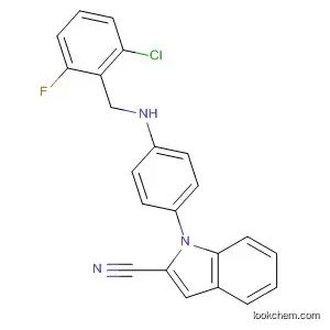1H-Indole-2-carbonitrile,
1-[4-[[(2-chloro-6-fluorophenyl)methyl]amino]phenyl]-