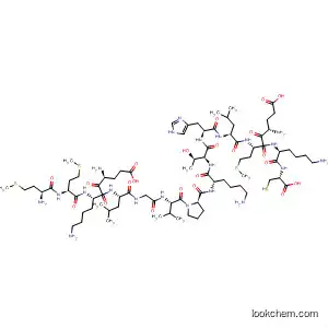 Molecular Structure of 395071-75-7 (L-Cysteine,
L-methionyl-L-methionyl-L-a-glutamyl-L-lysyl-L-leucylglycyl-L-valyl-L-prolyl-L
-lysyl-L-threonyl-L-histidyl-L-leucyl-L-a-glutamyl-L-methionyl-L-lysyl-)