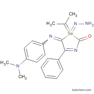 2(5H)-Selenazolone, 5-[[4-(dimethylamino)phenyl]imino]-4-phenyl-,
(1-methylethylidene)hydrazone
