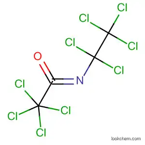 Molecular Structure of 10243-81-9 (Ethanimidoyl chloride, 2,2,2-trichloro-N-(pentachloroethyl)-)