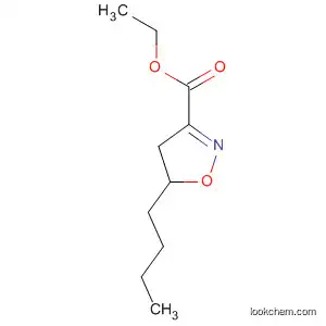 Molecular Structure of 104048-57-9 (3-Isoxazolecarboxylic acid, 5-butyl-4,5-dihydro-, ethyl ester)