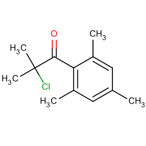 Molecular Structure of 105604-17-9 (1-Propanone, 2-chloro-2-methyl-1-(2,4,6-trimethylphenyl)-)