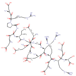 Molecular Structure of 106119-82-8 (L-Serine,
L-a-aspartyl-L-arginyl-L-prolyl-L-a-glutamylglycyl-L-isoleucyl-L-a-glutamyl-
L-a-glutamyl-L-a-glutamylglycylglycyl-L-a-glutamyl-L-arginyl-L-a-aspartyl-
L-arginyl-L-a-aspartyl-L-arginyl-)